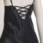 Preview: Negligé mit Kimono, 100% Seide, Schwarz, S, 36/38