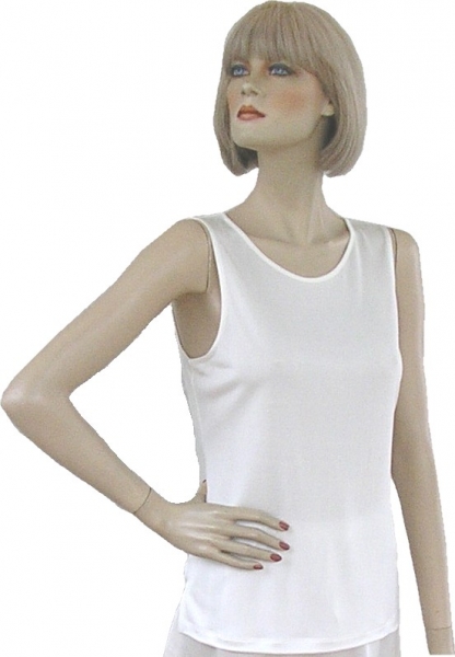 Damen Pyjama, 100% Seide, Natur, XL, 48